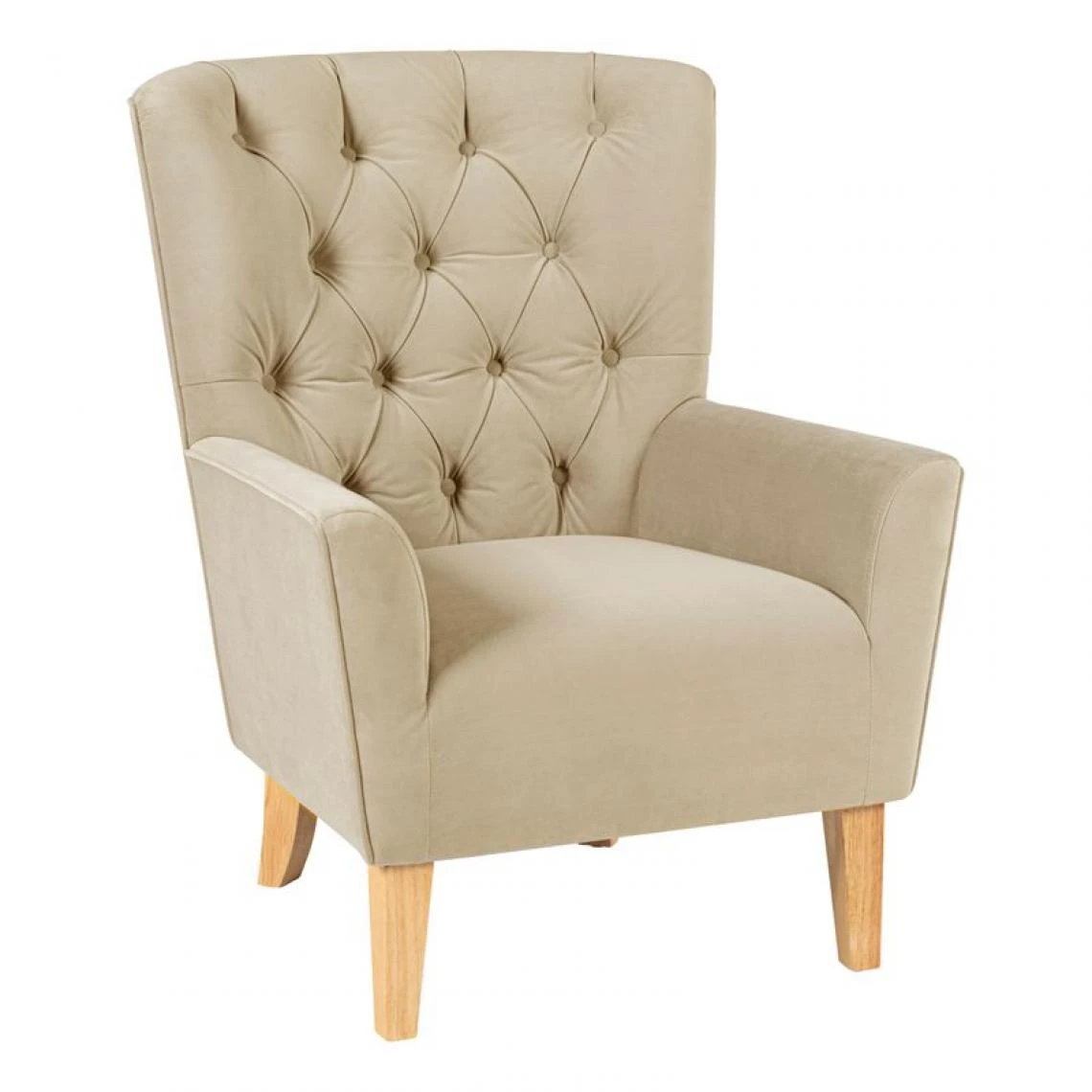 BUT Fauteuil Fixe ARTHURO Tissu Beige 3 BUT Fauteuil Fixe ARTHURO Tissu Beige