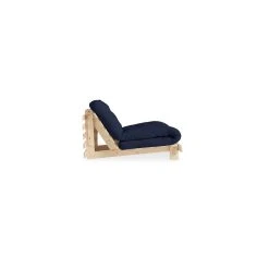 Inside 75 Fauteuil Convertible Futon RACINES Pin Naturel Coloris Bleu Marine Cou... -Vente-unique shop fauteuil futon convertible racines bleu marine 90 200 6