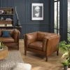 MACABANE Fauteuil Milano Vintage Cuir 1 Place