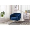 Vente-unique Fauteuil Cabriolet En Velours PABLITO - Bleu Roi