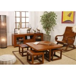 MACABANE Rocking Chair EDEN Bois Mindi