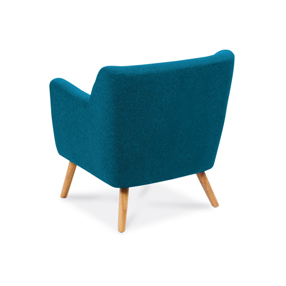 Idmarket Fauteuil Scandinave En Tissu Bleu Canard 7 Idmarket Fauteuil Scandinave En Tissu Bleu Canard – Image 5