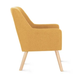 Idmarket Fauteuil Scandinave NAT En Tissu Jaune Moutarde -Vente-unique shop fauteuil scandinave nat en tissu jaune moutarde 12222114 32475312 1140x1140