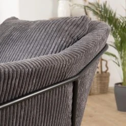 MACABANE Fauteuil Tissu AGATHE Velours Cotelé Gris Anthracite Pieds Évasés M... 33 MACABANE Fauteuil Tissu AGATHE Velours Cotelé Gris Anthracite Pieds Évasés M... -Vente-unique shop fauteuil tissu agathe velours cotele gris anthracite pieds vases metal design 3197652 7 1140x1140