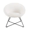 MACABANE Fauteuil Tissu Bouclette Blanc Pieds Croisés Métal Noir AGATHE -Vente-unique shop fauteuil tissu bouclette blanc pieds croises metal noir agathe 3425154 6562520 20 1140x1140
