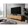FURNIX Meuble Tv / Banc Tv Avec Pieds En Métal Zibo 160 Cm Style Mode...