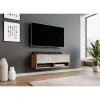 Furnix Meuble Tv / Meuble Tv Suspendu ALYX 100 X 32 X 34 Cm Style Indu...