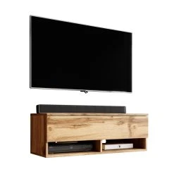 Furnix Meuble Tv / Meuble Tv Suspendu ALYX 100 X 32 X 34 Cm Style Indu... 10 Furnix Meuble Tv / Meuble Tv Suspendu ALYX 100 X 32 X 34 Cm Style Indu... -Vente-unique shop furnix meuble tv meuble tv suspendu alyx 100 x 32 x 34 cm style industriel chene wotan sans led 13122390 35660040 1140x1140