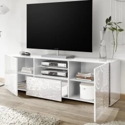 NOUVOMEUBLE Grand Meuble TV Blanc Laqué Design ELMA -Vente-unique shop grand meuble tv blanc laque design elma 11683990 30775330 1140x1140