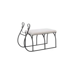 Grand Modèle Banquette Luge En Métal L80cm - FEERIC CHRISTMAS