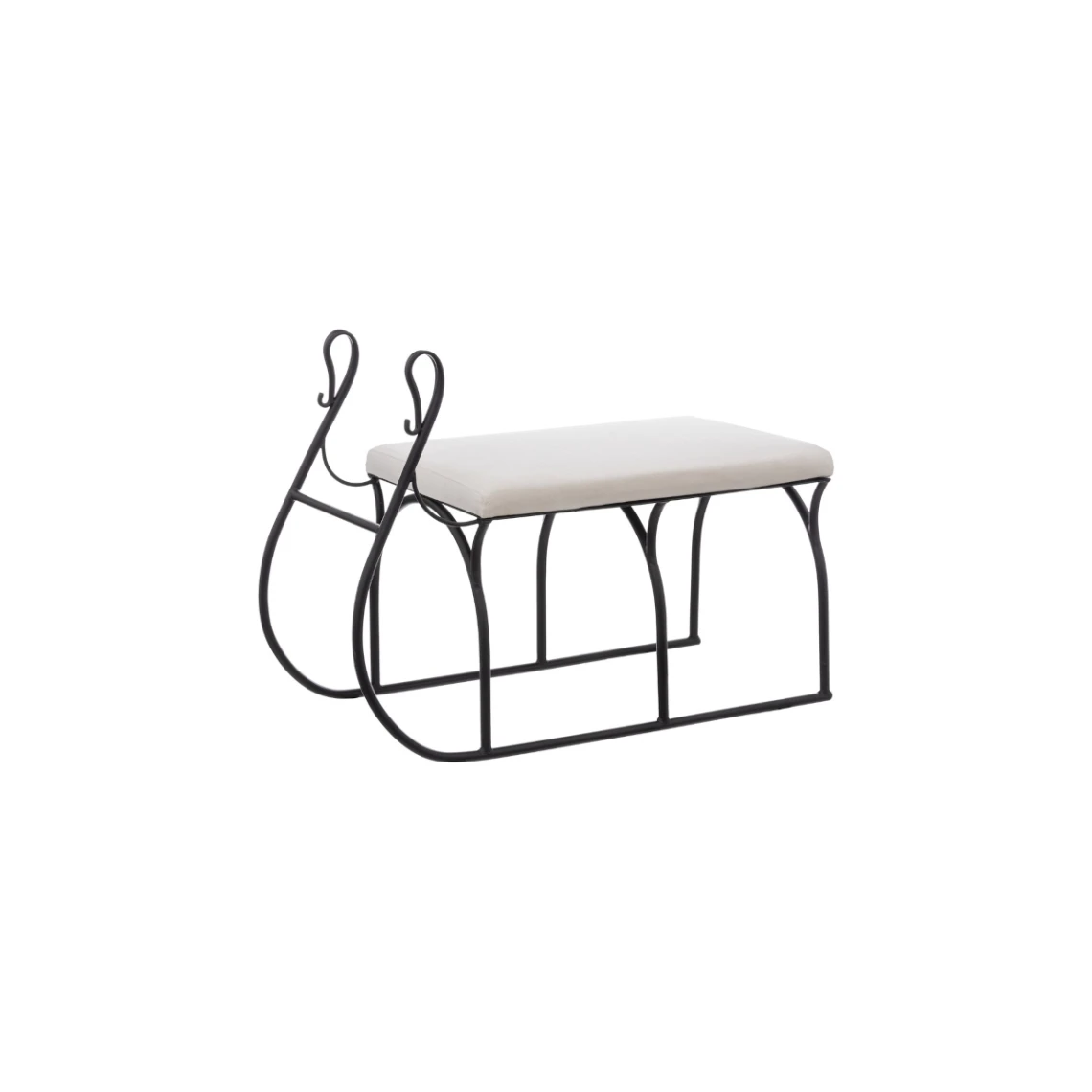 Grand Modèle Banquette Luge En Métal L80cm - FEERIC CHRISTMAS 3 Grand Modèle Banquette Luge En Métal L80cm - FEERIC CHRISTMAS