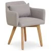 MENZZO Chaise / Fauteuil Scandinave Gybson Tissu Beige -Vente-unique shop gybson lf5030 beige 1