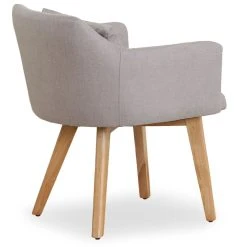 MENZZO Chaise / Fauteuil Scandinave Gybson Tissu Beige 10 MENZZO Chaise / Fauteuil Scandinave Gybson Tissu Beige -Vente-unique shop gybson lf5030 beige dos 1 2