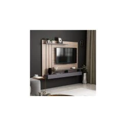 HOMEMANIA Meuble TV Lawrance Moderne Murale - Avec Étagères - Pour S... 9 HOMEMANIA Meuble TV Lawrance Moderne Murale - Avec Étagères - Pour S... -Vente-unique shop hio8681285956576 img02