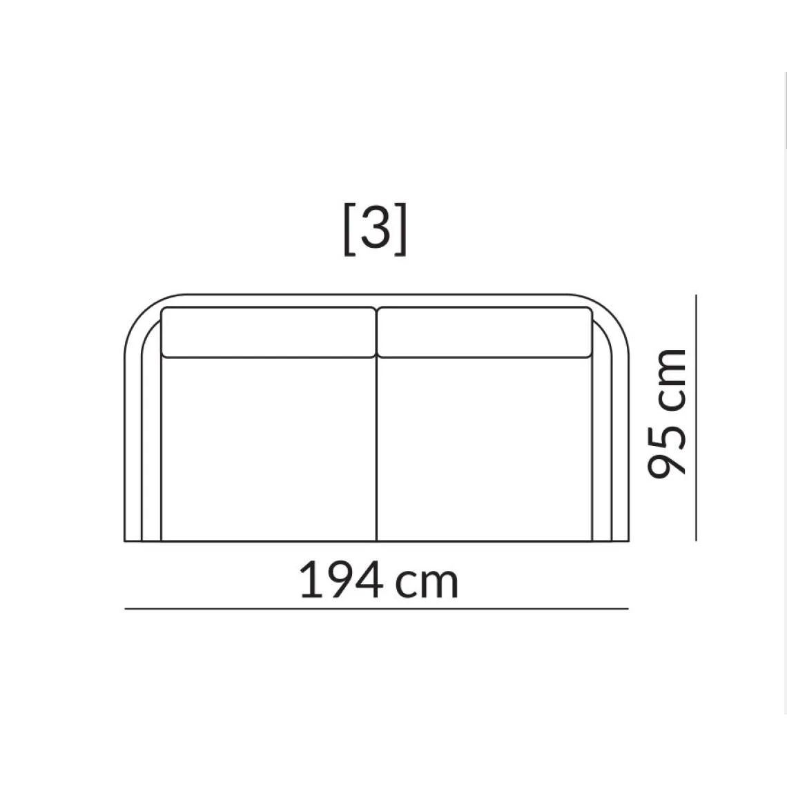 Inside 75 Hudson Olta Canapé Modulable Blanc Cassé Beige Avec Piètement En Ac... 6 Inside 75 Hudson Olta Canapé Modulable Blanc Cassé Beige Avec Piètement En Ac... – Image 4