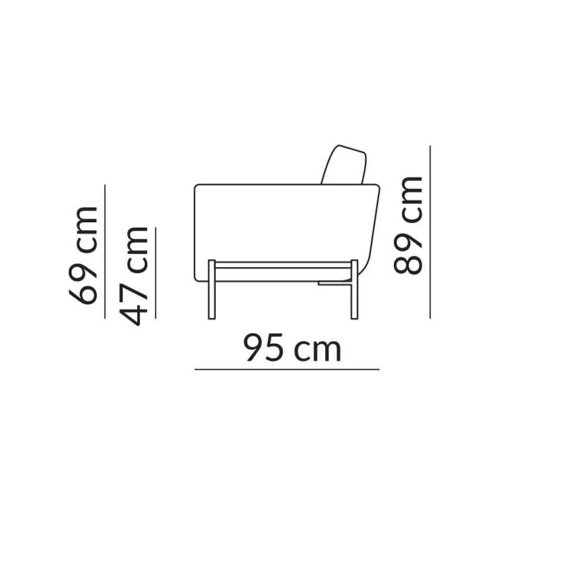 Inside 75 Hudson Olta Canapé Modulable Blanc Cassé Beige Avec Piètement En Ac... 7 Inside 75 Hudson Olta Canapé Modulable Blanc Cassé Beige Avec Piètement En Ac... – Image 5