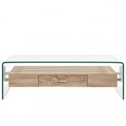 Icaverne - Tables Basses Ligne Table Basse Clair 98 X 45 X 31 Cm Verre...