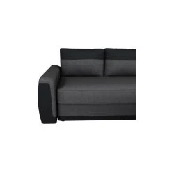 SANS MARQUE JAMES Canape Dangle Convertible 3 Places + Coffre De Rangement - Simil... -Vente-unique shop james canape dangle convertible 3 places coffre de rangement simili noir et tissu gris anthracite l 230 x p 142 cm 3