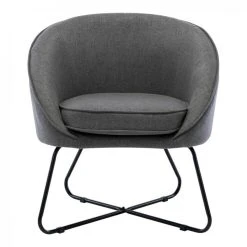 Moloo JONAS - Fauteuil Design Tissu Gris Pieds Métal Noir -Vente-unique shop jonas fauteuil design tissu gris pieds metal noir 11729162 30916224 1140x1140