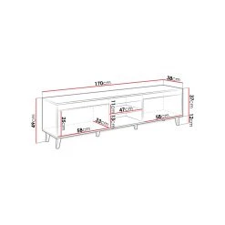 Bestmobilier Lord - Meuble TV - Bois Et Noir - 170 Cm - Style Industriel 8 Bestmobilier Lord - Meuble TV - Bois Et Noir - 170 Cm - Style Industriel -Vente-unique shop lord meuble tv bois et noir 170 cm style industriel 12174776 32378840 1140x1140