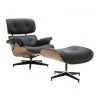 Hucoco LORDO - Fauteuil De Salon Avec Repose-pieds Style Vintage - Ensemble D...