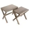 3S. X Home Lot De 2 Tables Gigognes Bois AARON