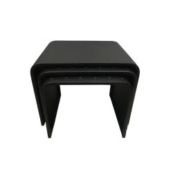 3S. X Home Lot De 3 Tables Basses Gigognes En Métal Noir STEELY