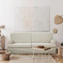 SANS MARQUE LUZ Clic Clac Avec Accoudoirs - Tissu Beige - L 206 X P 95 X H 87 Cm -Vente-unique shop luz clic clac avec accoudoirs tissu beige l 206 x p 95 x h 87 cm 7699426 23225453 1140x1140