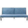 SANS MARQUE LYNN Banquette Clic Clac 3 Places - Tissu Bleu - L 190 X P 92 X H 87 C...