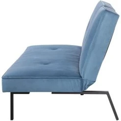 SANS MARQUE LYNN Banquette Clic Clac 3 Places - Tissu Bleu - L 190 X P 92 X H 87 C... -Vente-unique shop lynn banquette clic clac 3 places tissu bleu l 190 x p 92 x h 87 cm 12257542 32610580 1140x1140