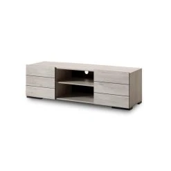 Bestmobilier Maze - Meuble TV - Bois Gris - 160 Cm - Style Contemporain 9 Bestmobilier Maze - Meuble TV - Bois Gris - 160 Cm - Style Contemporain -Vente-unique shop maze meuble tv bois gris 160 cm style contemporain 13572824 37191202 1140x1140