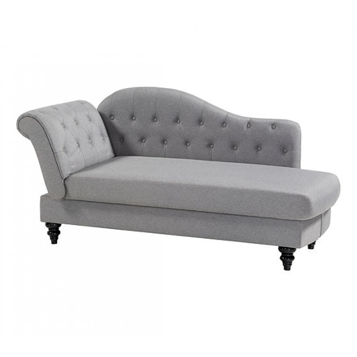 BUT Méridienne Convertible Avec Coffre LALOU Tissu Gris 5 BUT Méridienne Convertible Avec Coffre LALOU Tissu Gris – Image 3