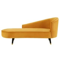 Vente-unique Méridienne Droite En Velours Jaune ABAJO -Vente-unique shop meridienne droite en velours jaune abajo 13780340 38116364 1140x1140