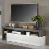 Tousmesmeubles Meuble TV 1 Abattant 2 Niches Blanc Laqué Brillant/Béton Ciré Fonc?... 1 Tousmesmeubles Meuble TV 1 Abattant 2 Niches Blanc Laqué Brillant/Béton Ciré Fonc?... -Vente-unique shop meuble tv 1 abattant 2 niches blanc laque brillantbeton cire fonce ischia 8262691 21050843 1140x1140