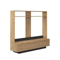 BUT Meuble TV 160 Cm CUBE Imitation Chêne