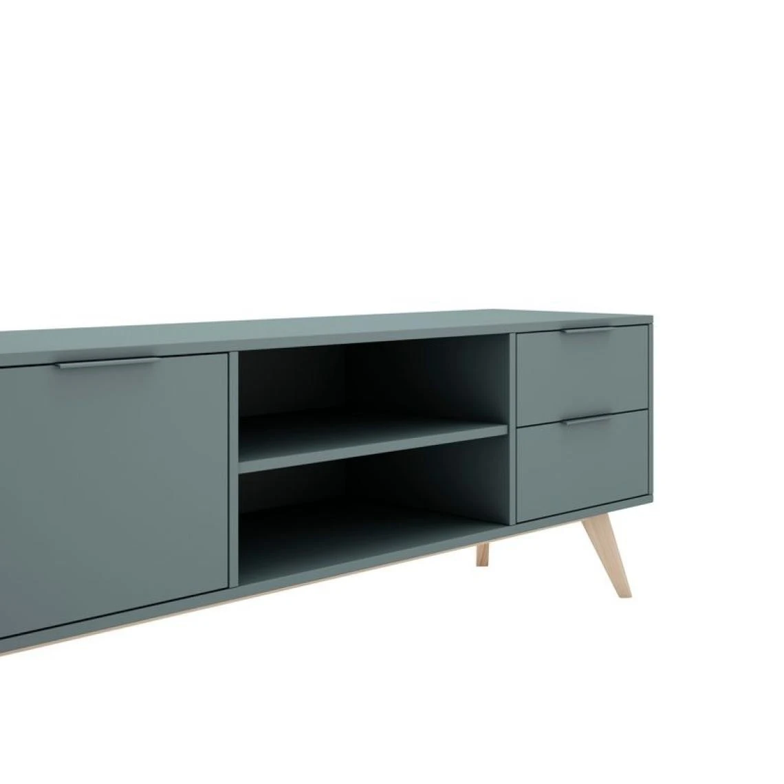 BUT Meuble TV 180cm PISCO Vert Grisé 6 BUT Meuble TV 180cm PISCO Vert Grisé – Image 4