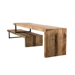 MACABANE Meuble TV 2 Niveaux Bois De Teck Recyclé Et Métal - SIANA 9 MACABANE Meuble TV 2 Niveaux Bois De Teck Recyclé Et Métal - SIANA -Vente-unique shop meuble tv 2 niveaux bois de teck recycle et metal siana design 1235635 2 1140x1140