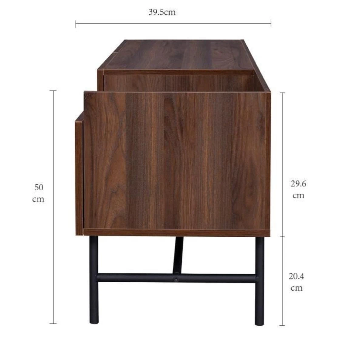 Tbs Meuble TV 2 Portes 1 Tiroir - Bois Et Métal - L 150 X P 39,5 X H 50 -... 7 Tbs Meuble TV 2 Portes 1 Tiroir - Bois Et Métal - L 150 X P 39,5 X H 50 -... – Image 5