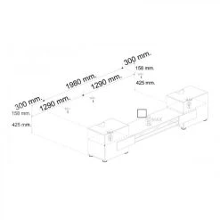 Tousmesmeubles Meuble TV 2 Portes Laqué Brillant Blanc/Noir à LEDs - CATANE 5 Tousmesmeubles Meuble TV 2 Portes Laqué Brillant Blanc/Noir à LEDs - CATANE -Vente-unique shop meuble tv 2 portes laque brillant blancnoir a leds catane 10964476 28641126 1140x1140