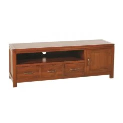 MACABANE Meuble TV Bas EDEN Bois Mindi 3 Tiroirs -Vente-unique shop meuble tv 3 tiroirs en bois mindi unique design 500723 2 1140x1140