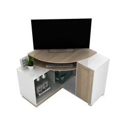 Vente-unique Meuble TV D'angle Avec Rangements - Coloris : Blanc Et Chêne - AMAEL 10 Vente-unique Meuble TV D'angle Avec Rangements - Coloris : Blanc Et Chêne - AMAEL -Vente-unique shop meuble tv amael 12238006 32537168 1140x1140
