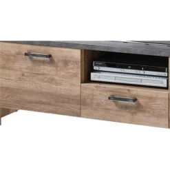 Linea Natura Meuble TV ANVERS Imitation Chêne Vieili/ Béton -Vente-unique shop meuble tv anvers imitation chene vieili beton 13723176 37864338 1140x1140