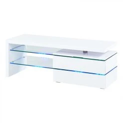 BUT Meuble TV Avec Led Intégrée SKY 3 Blanc Laqué -Vente-unique shop meuble tv avec led integree sky 3 blanc laque 9161407 23917021 1140x1140