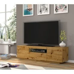 Bim Furniture Meuble TV Bas Universel AURA 150 Cm à Suspendre Ou à Poser Chêne Ar... -Vente-unique shop meuble tv bas universel aura 150 cm a suspendre ou a poser chene artisan sans led 10881586 28412242 1140x1140