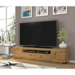 Bim Furniture Meuble TV Bas Universel AURA 200 Cm à Suspendre Ou à Poser Chêne Ar... 10 Bim Furniture Meuble TV Bas Universel AURA 200 Cm à Suspendre Ou à Poser Chêne Ar... -Vente-unique shop meuble tv bas universel aura 200 cm a suspendre ou a poser chene artisan sans led 10885972 28426114 1140x1140