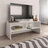 Chunhelife Meuble TV Blanc Brillant 100 X 40 X 40 Cm Aggloméré -Vente-unique shop meuble tv blanc brillant 100 x 40 x 40 cm agglomere 9354395 24451511 1140x1140