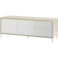 Habitat Et Jardin Meuble TV Brooklyn - 2 Portes + 2 Tiroirs - 130 X 41 X 40 Cm - Blanc... -Vente-unique shop meuble tv brooklyn 2 portes 2 tiroirs 130 x 41 x 40 cm blancchene 10293934 26586968 1140x1140