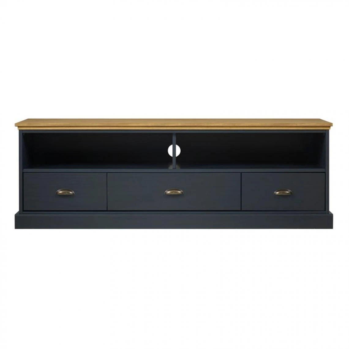 Meuble TV Campagne Gris ZANDIARA Anthracite/ciré ALPHONSE 2 6 Meuble TV Campagne Gris ZANDIARA Anthracite/ciré ALPHONSE 2 – Image 4
