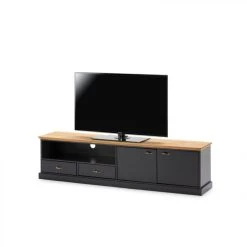 Meuble TV Campagne Gris ZANDIARA Anthracite / Ciré Alphonse 9 Meuble TV Campagne Gris ZANDIARA Anthracite / Ciré Alphonse -Vente-unique shop meuble tv campagne alphonse gris anthracite cire 11027920 28804806 1140x1140