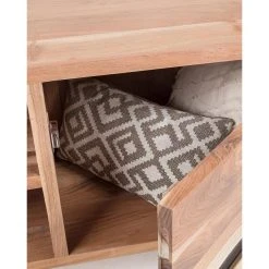 Pegane Meuble TV Coloris Naturel En En Bois D'acacia Massif Et Acier - Longue... -Vente-unique shop meuble tv coloris naturel en en bois dacacia massif et acier longueur 160 x profondeur 43 x hauteur 65 cm 12621436 33886768 1140x1140